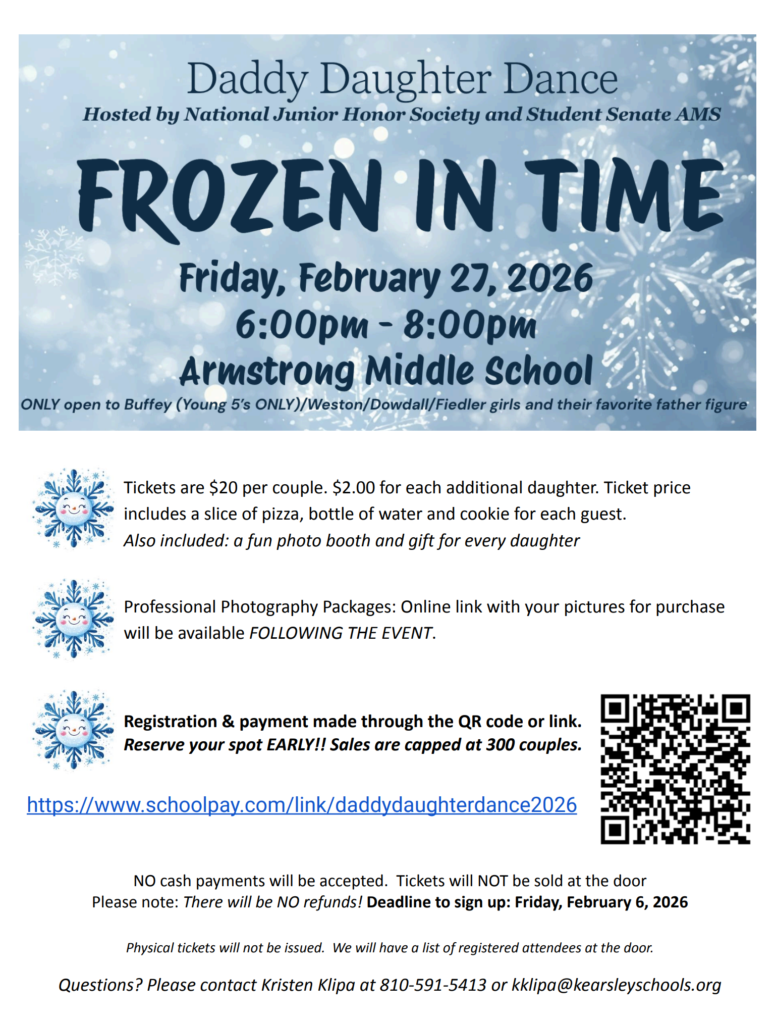 Daddy Daughter Dance flyer