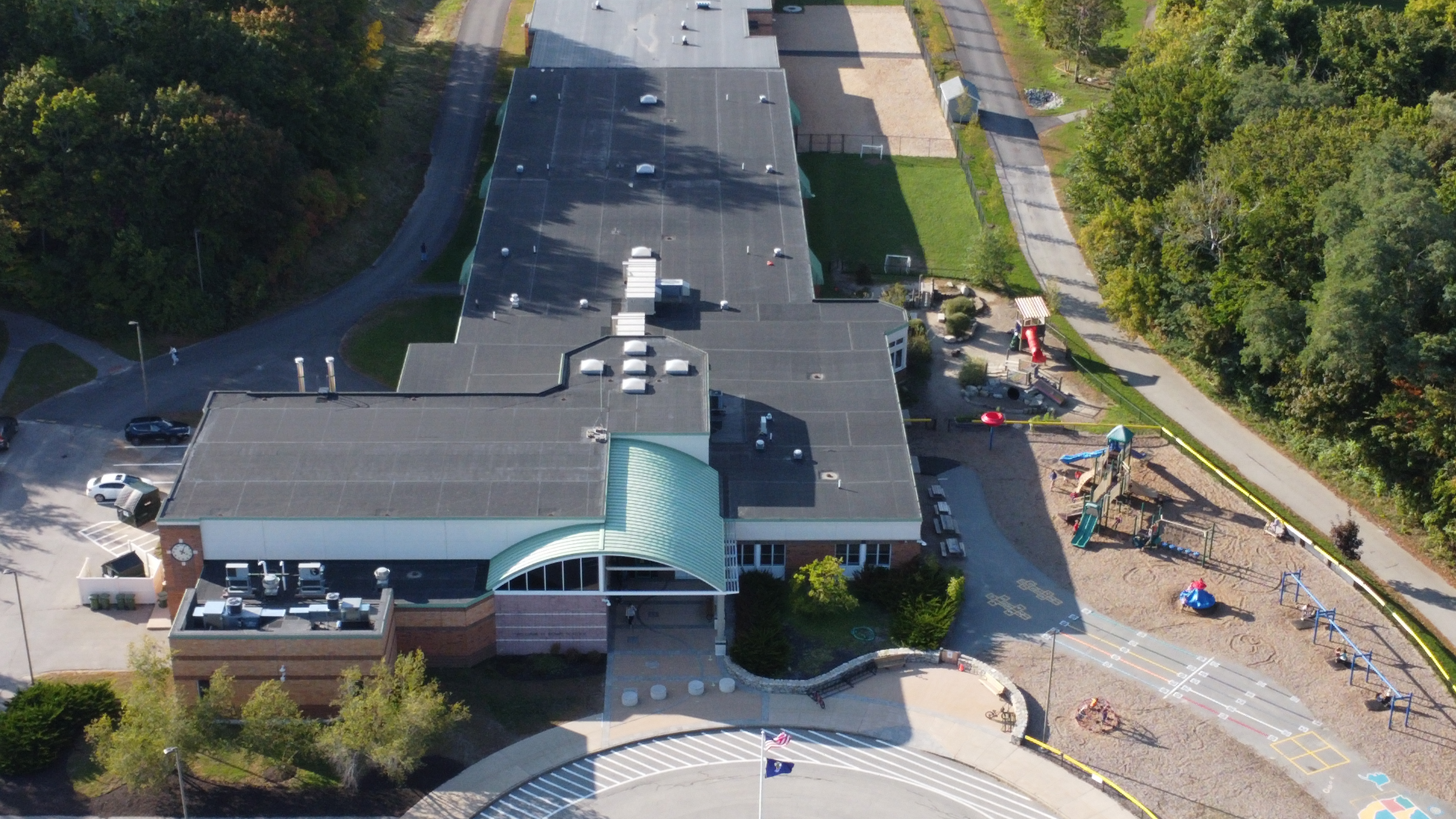 Rowe School Aerial Photo