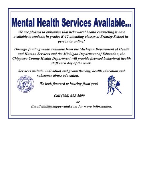mental health services available