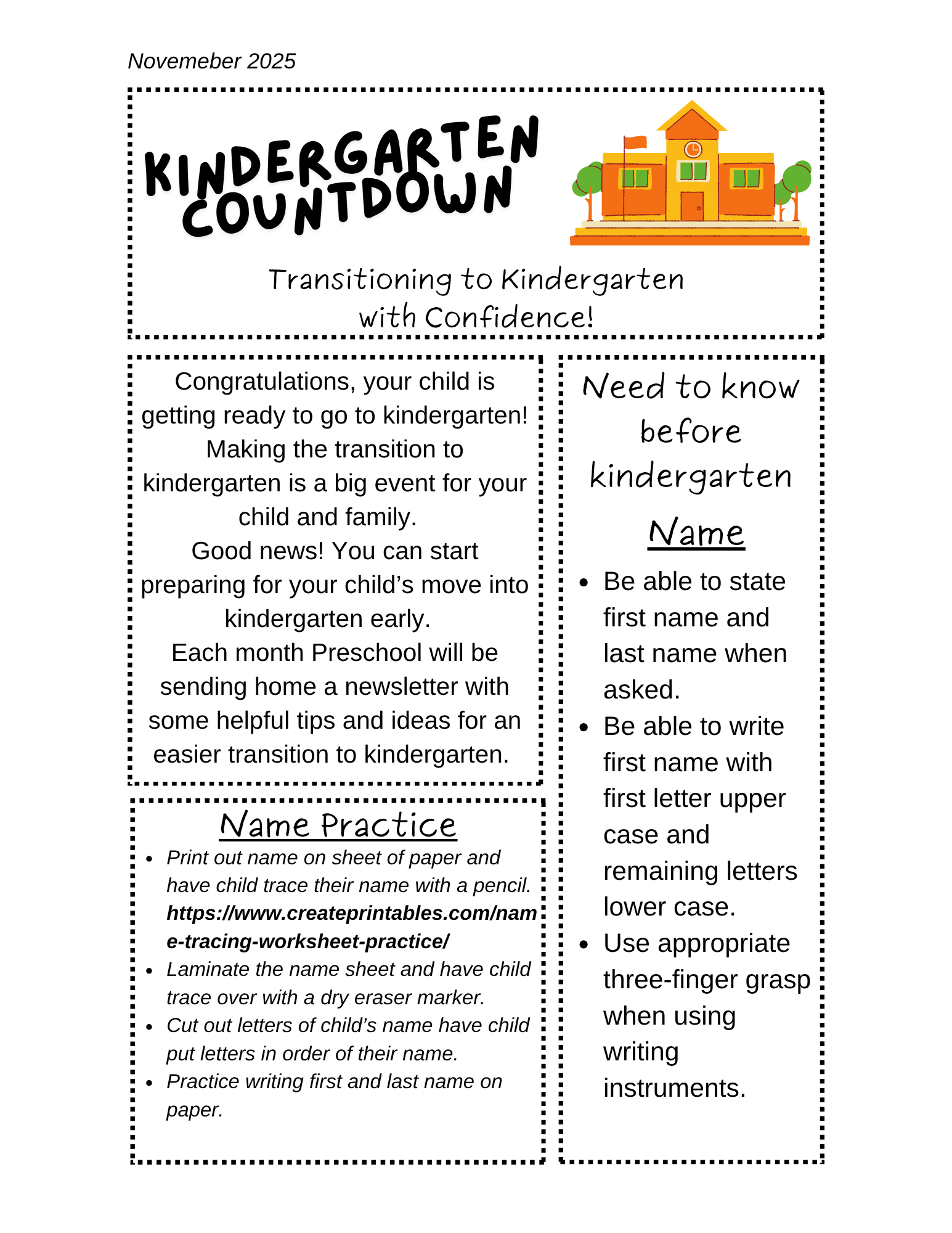 November Newsletters