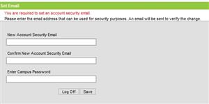 You will be required to enter an email address and your password