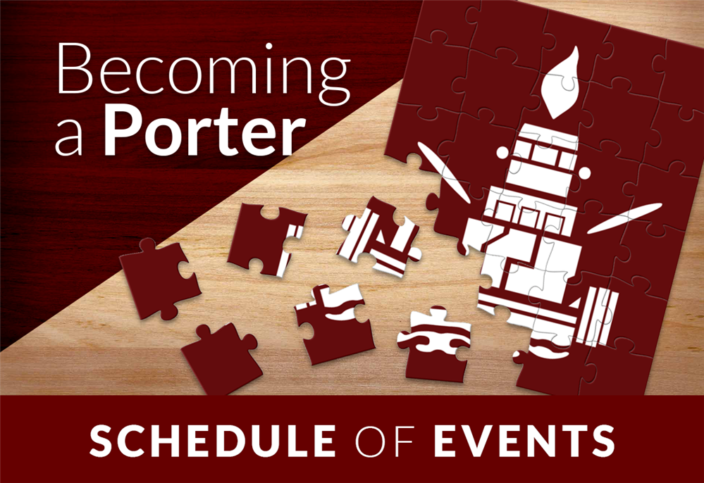 Becoming a Porter - Schedule of Events