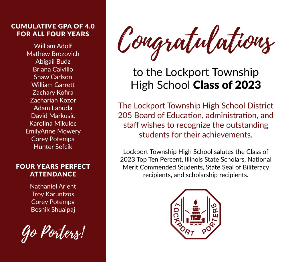 Class of 2023 Special Recognition