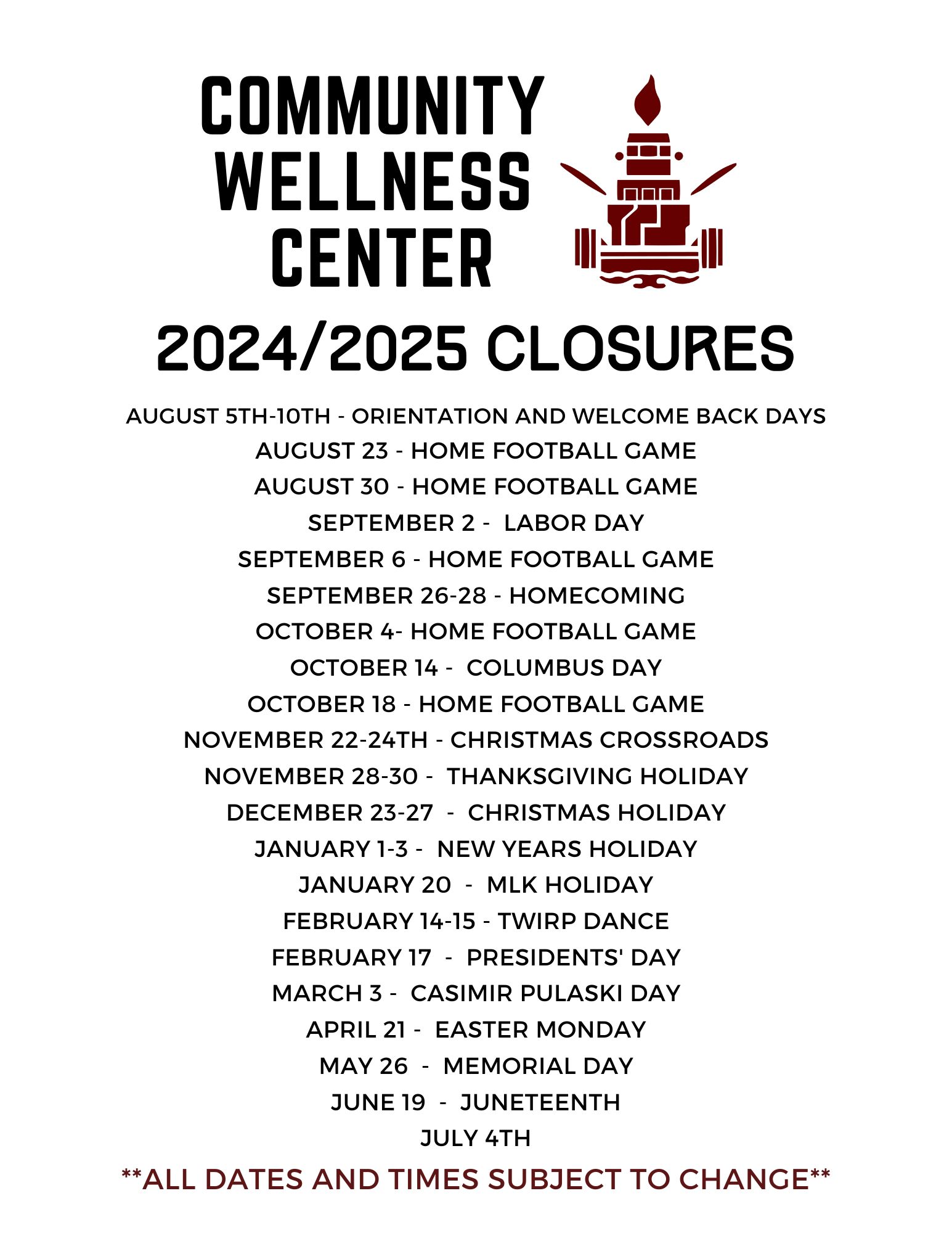 CWC CLOSURES as of 7/18/2024