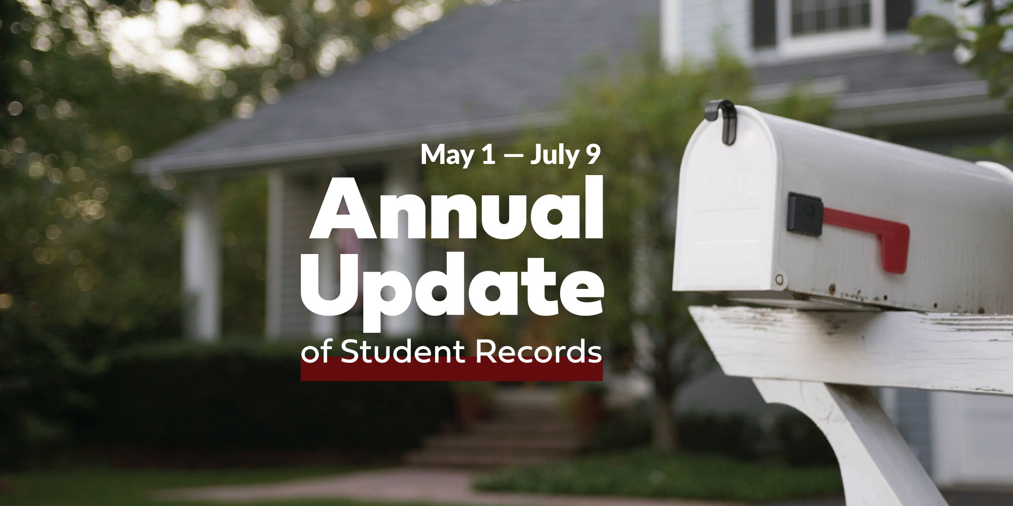 Annual Update of Student Records
