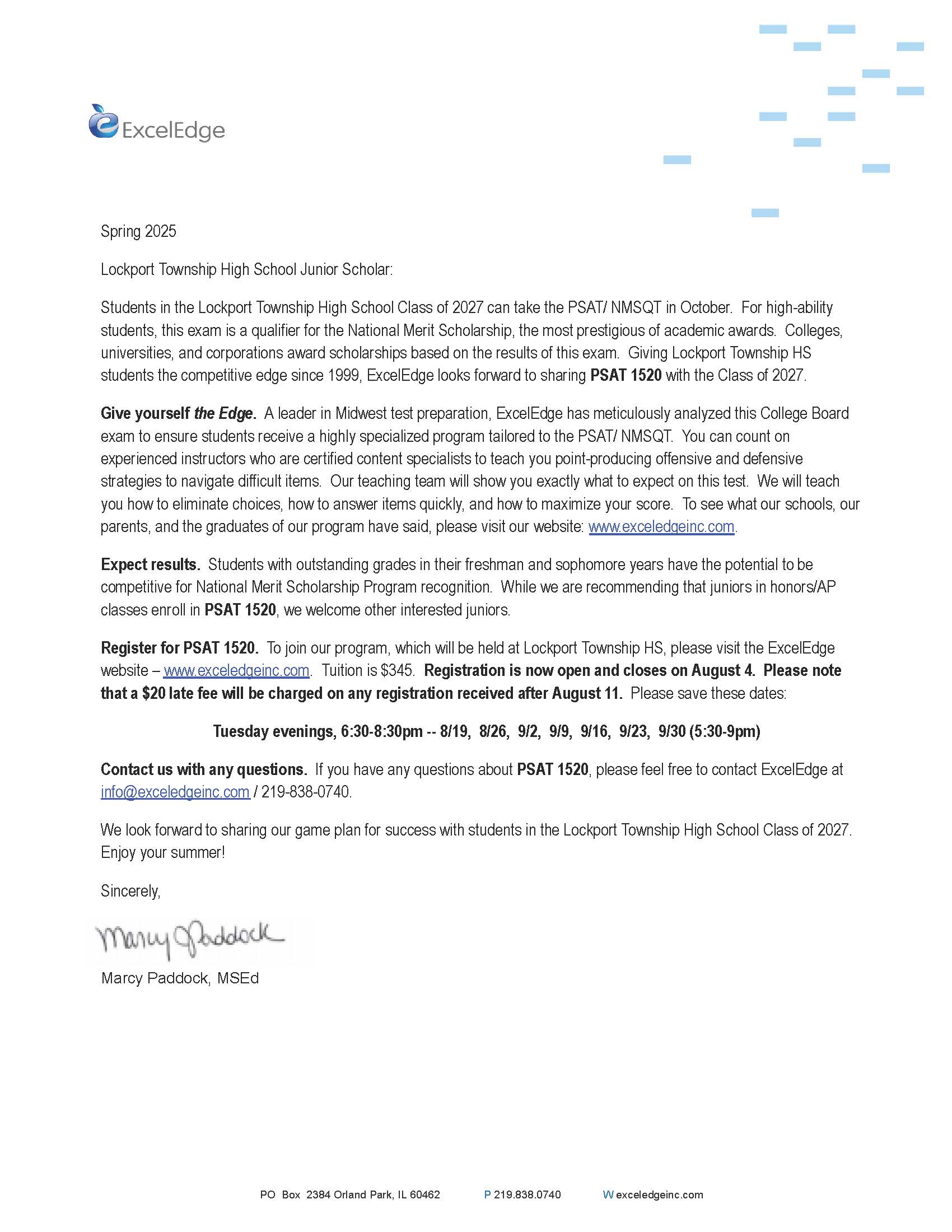 PSAT ExcelEdge