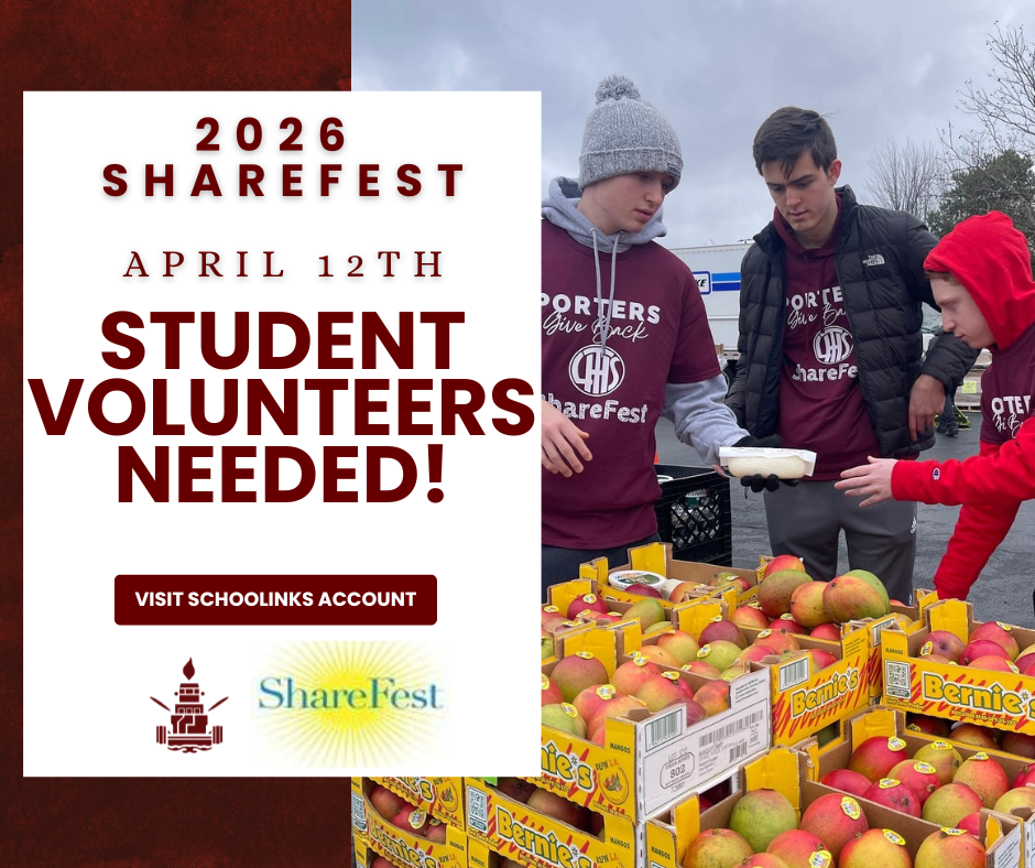 Student Volunteers Needed for ShareFest Event on April 12