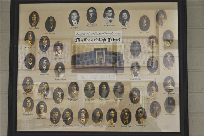 old looking picture of previous Matthews High School Composites by year (pictures go by year from 1951 to 1983)