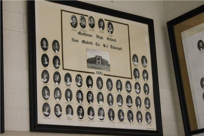 old looking picture of previous Matthews High School Composites by year (pictures go by year from 1951 to 1983)