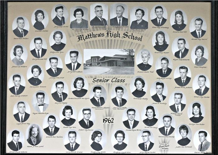 old looking picture of previous Matthews High School Composites by year (pictures go by year from 1951 to 1983)