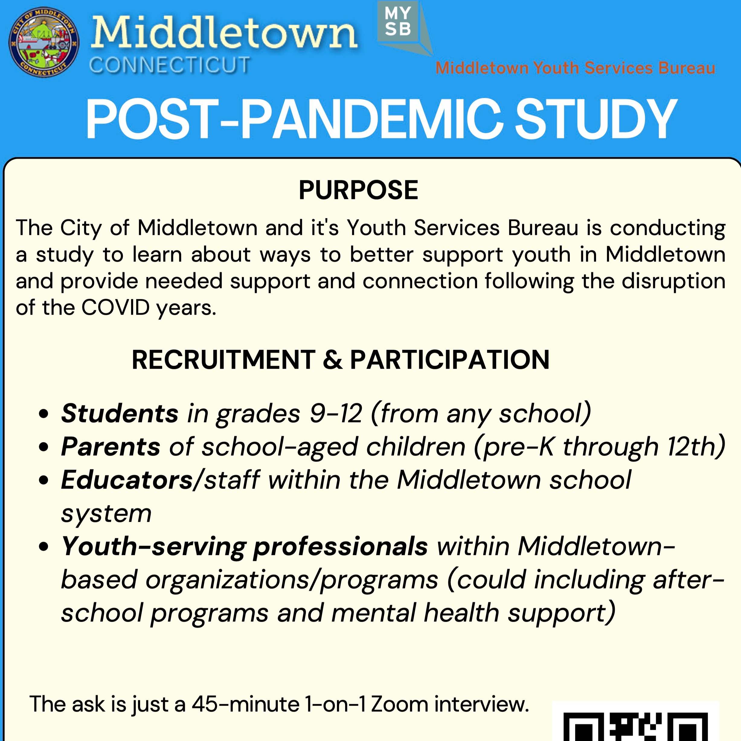 Post-COVID Needs Assessment - From Middletown Youth Services Bureau