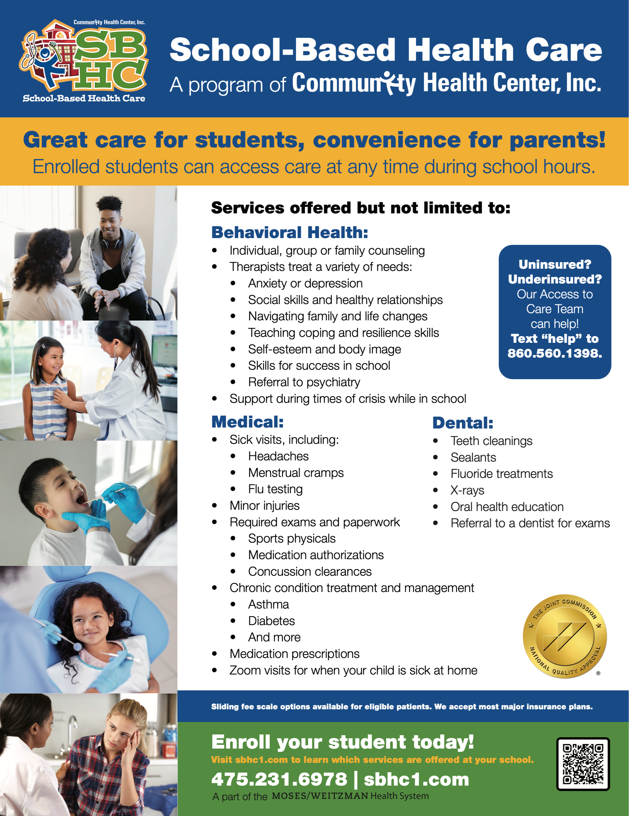 School-Based Health Services - English Flyer
