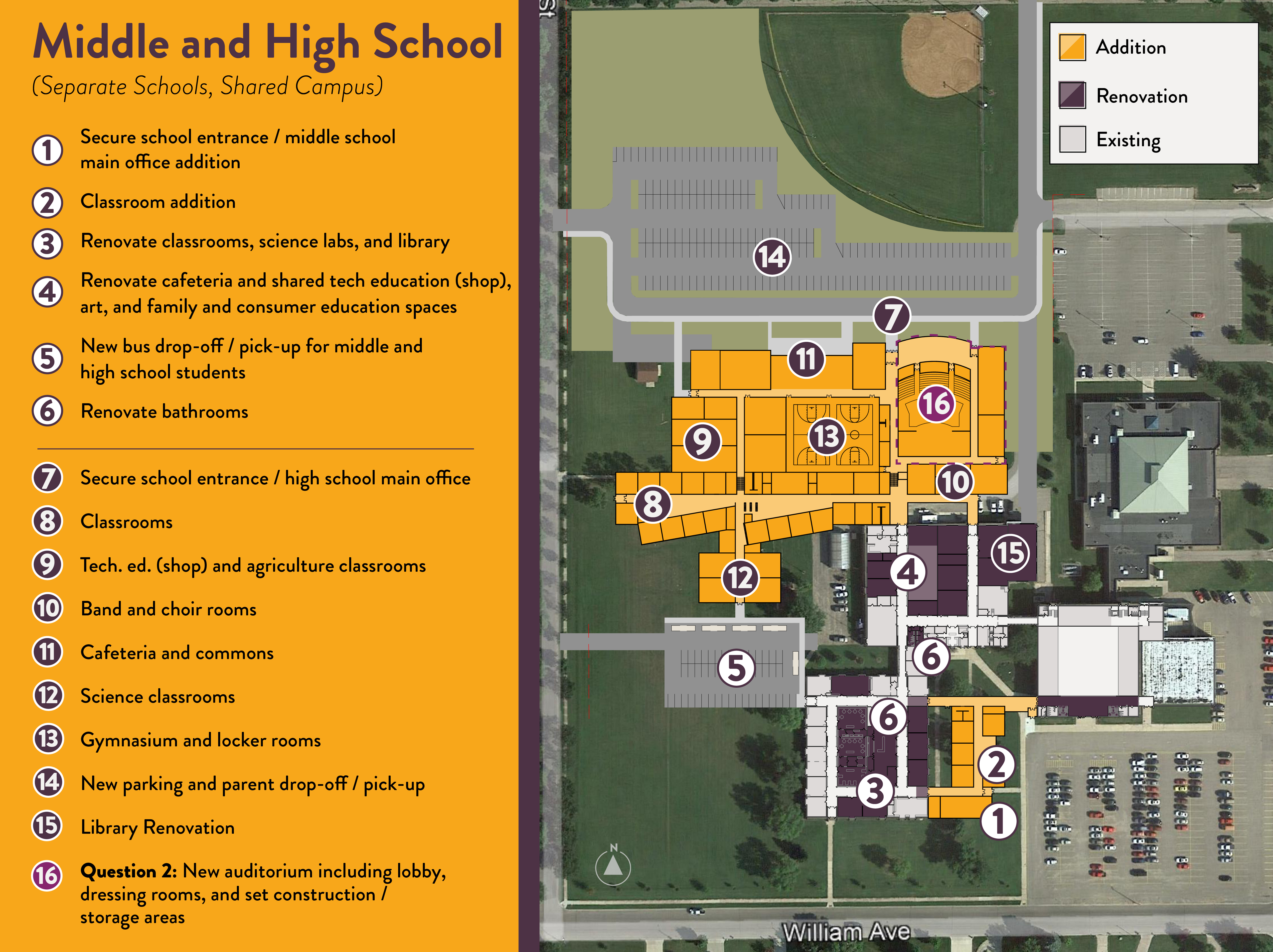 High School Addition Plan