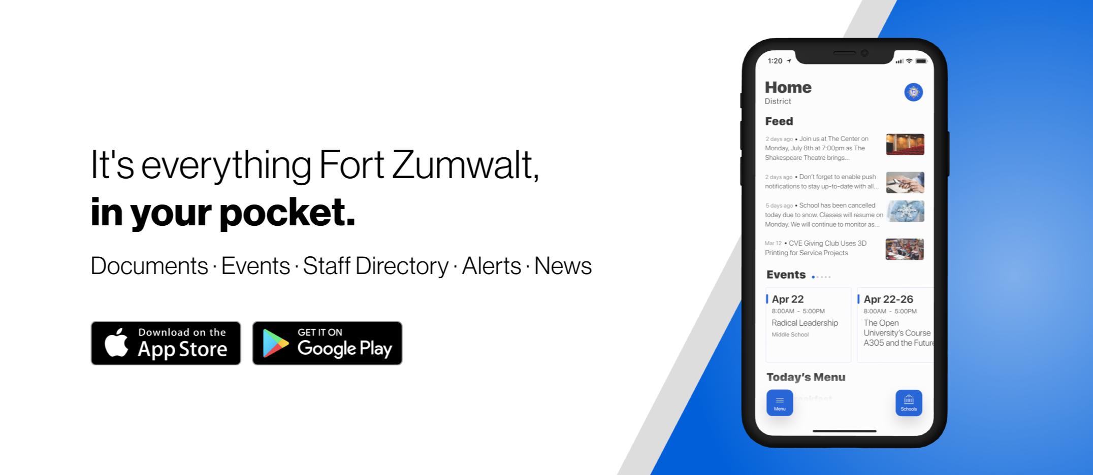 Download the Fort Zumwalt App