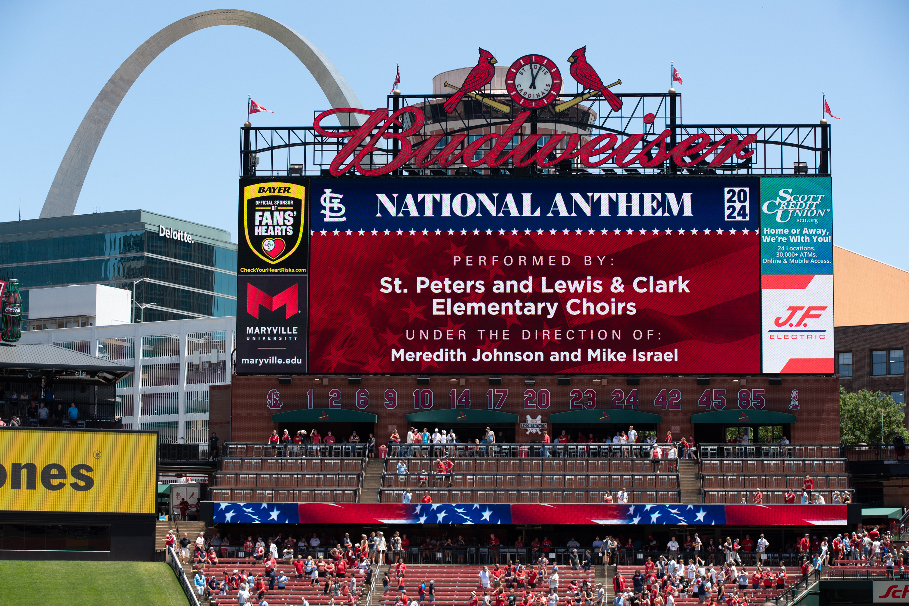 LCE/SPE Choirs at Busch Stadium! 