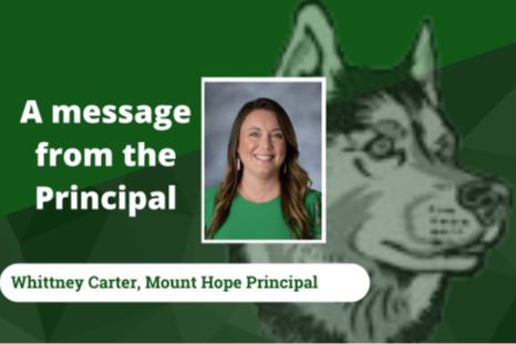 MHE Principal's Corner - Ms. Carter