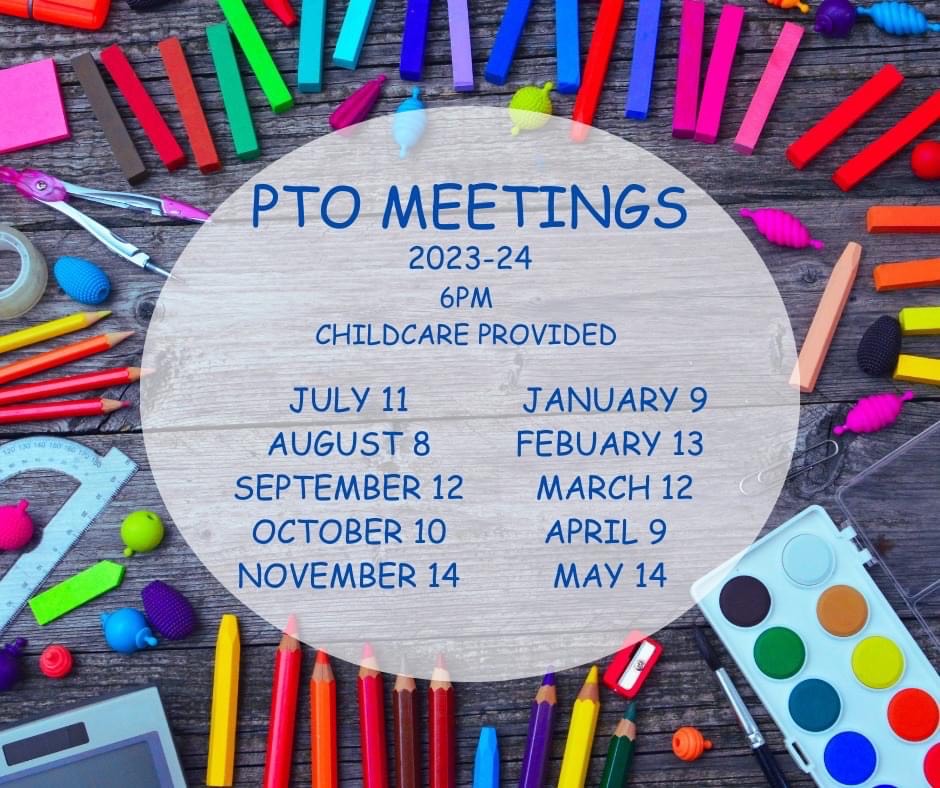 PTO Meeting Dates 2023-2024