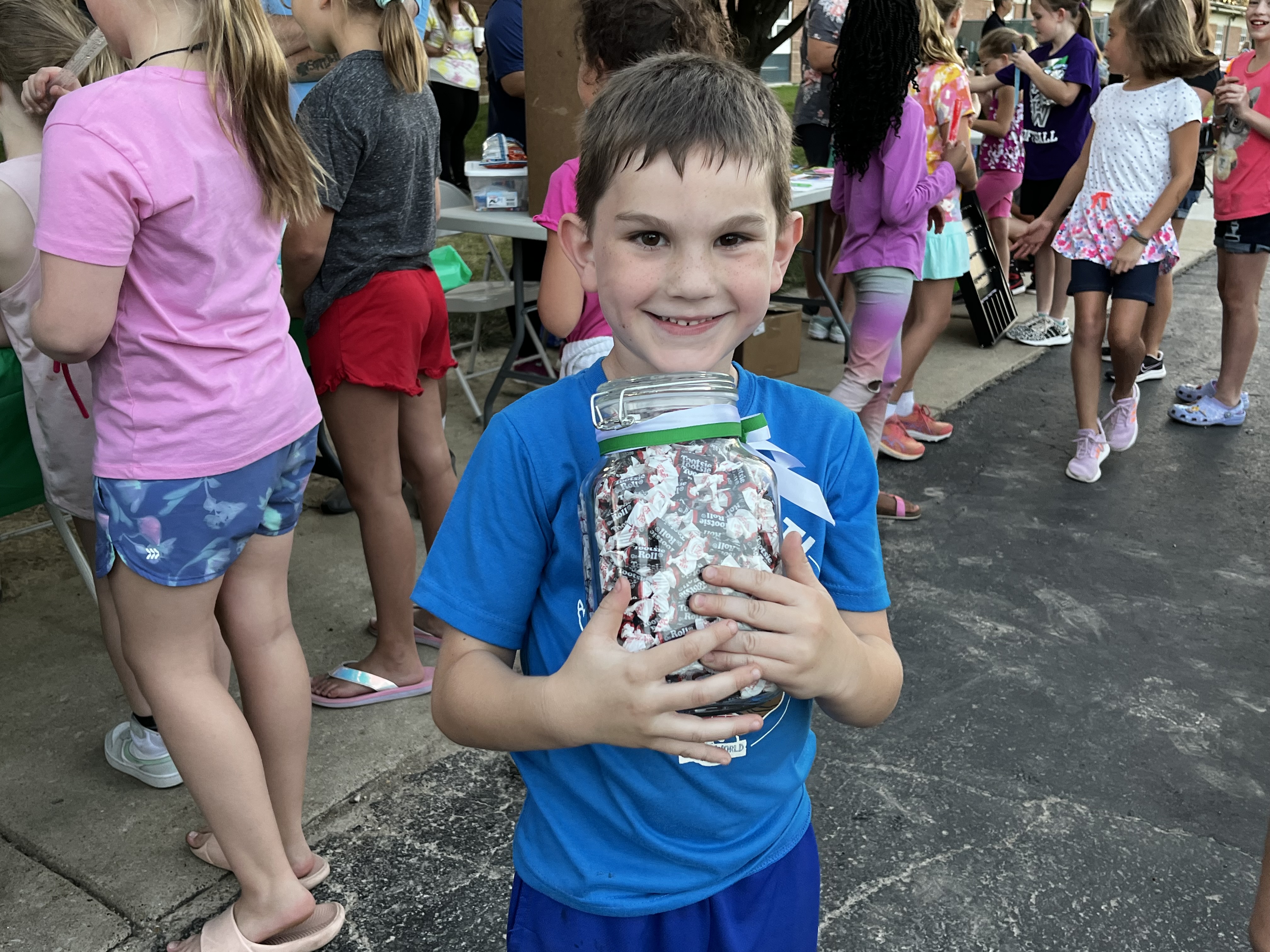 Winner of the candy guess jar