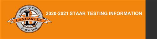"2020-2021 STAAR Information" written and school logo