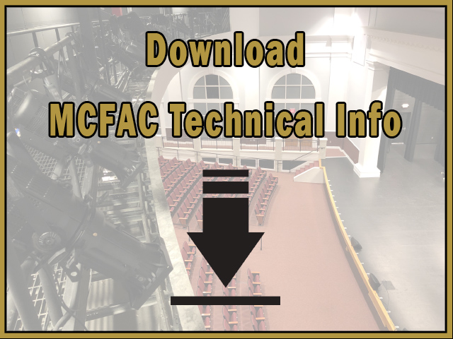 Click here to download the technical specs of the fine arts center