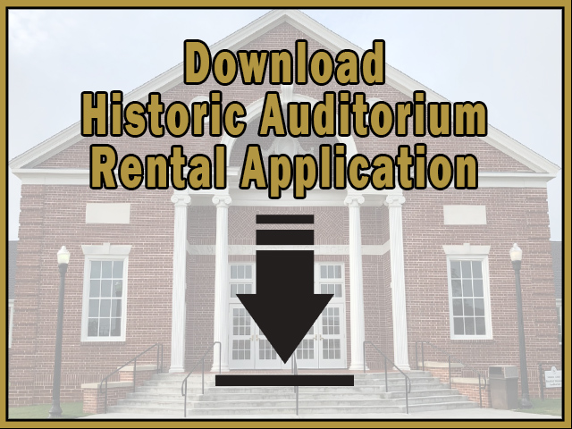 click here to rent the historic fine arts center auditorium
