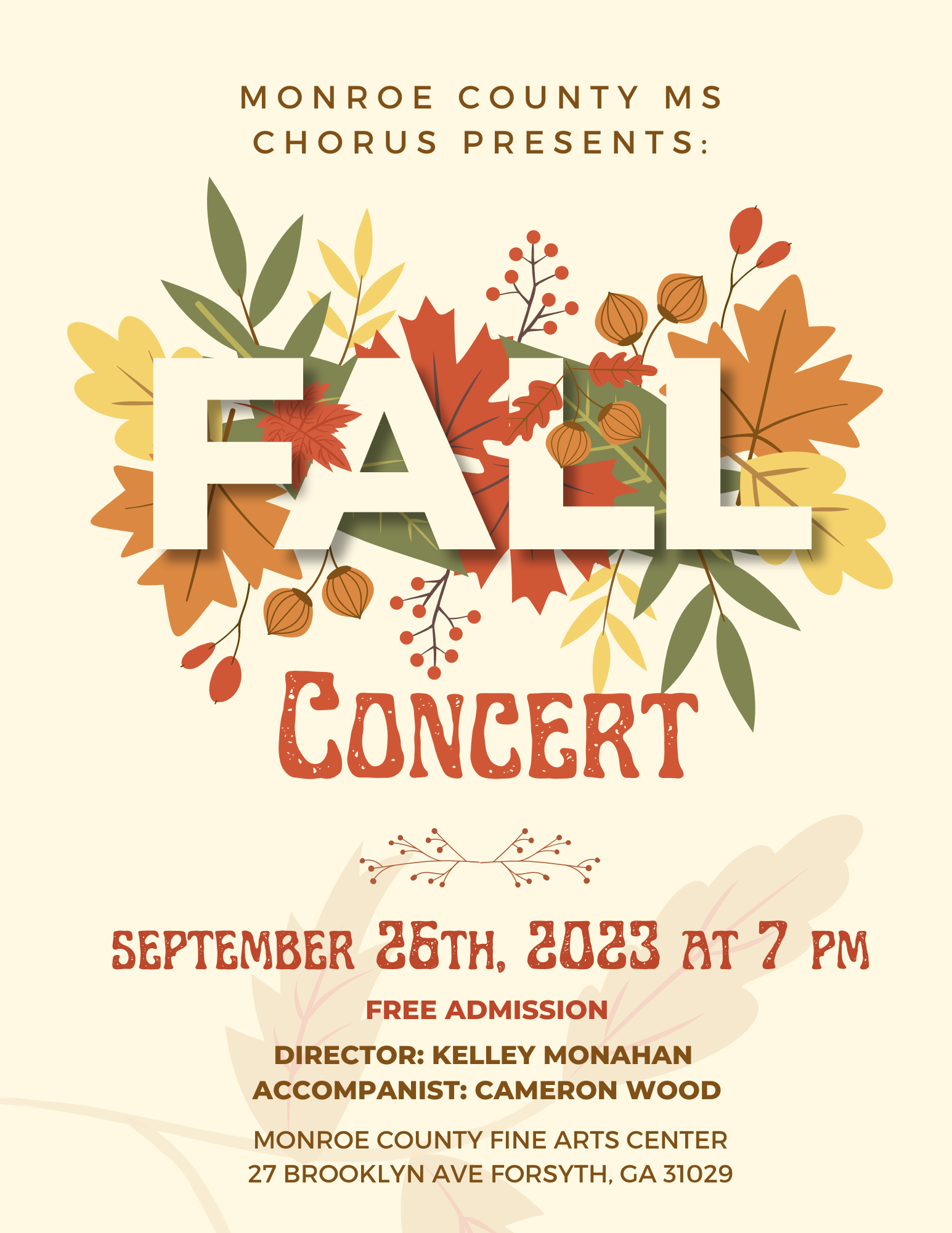 MCMS Chorus Fall Concert