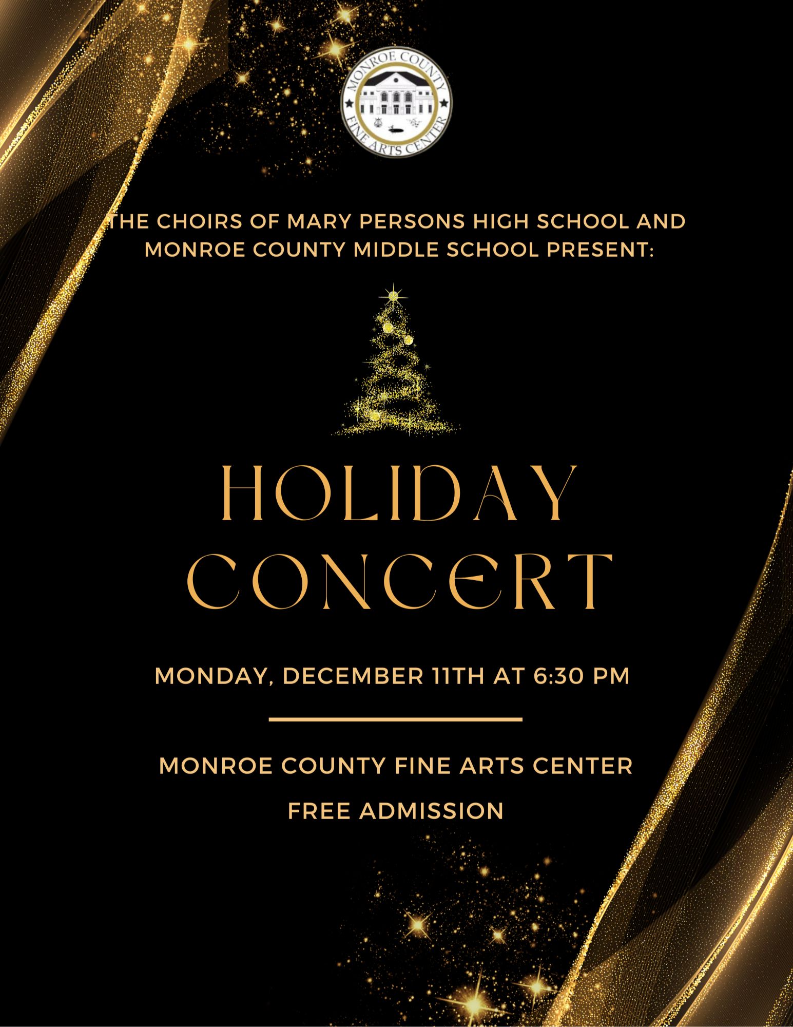 Combined MPHS & MCMS Chorus Holiday concert