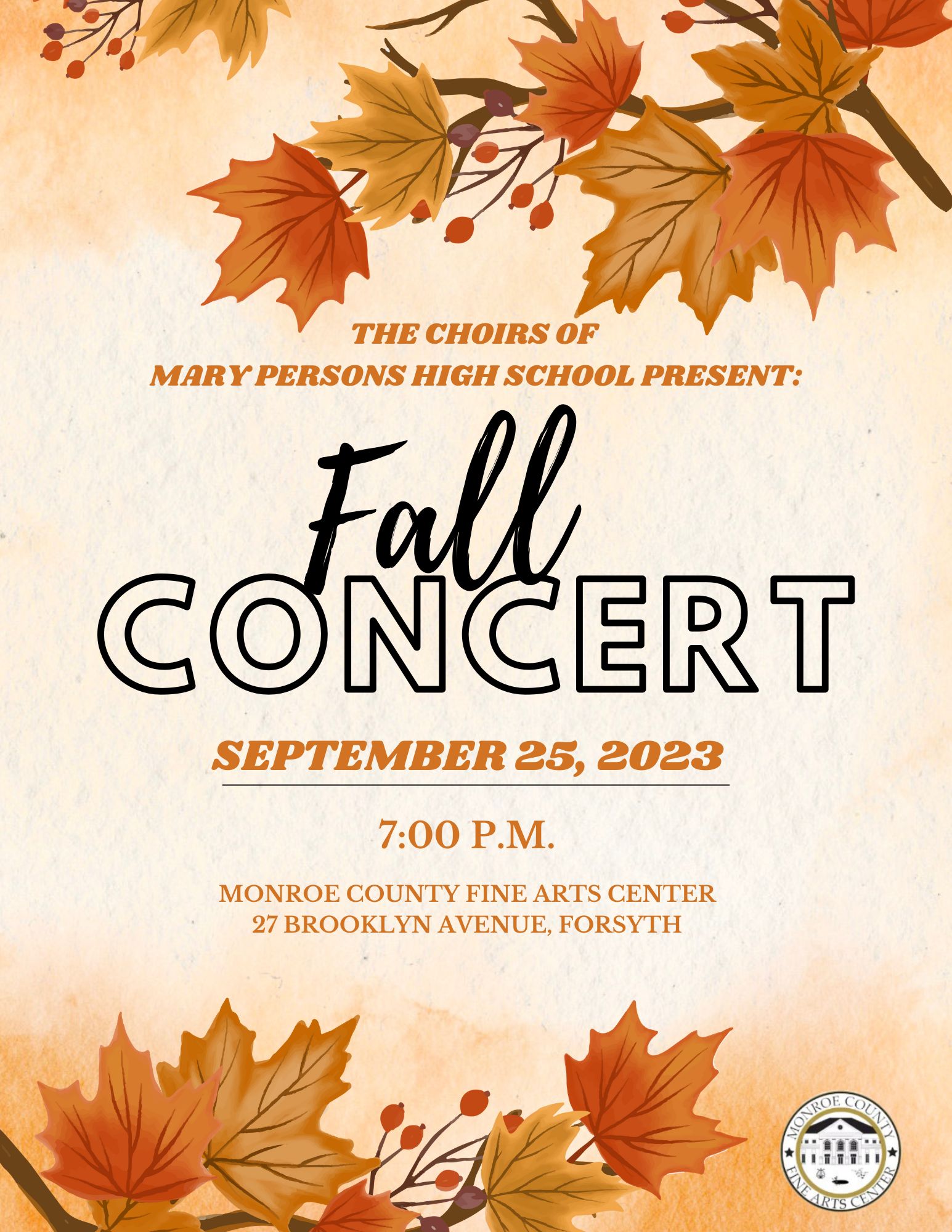 mphs fall chorus concert september 25