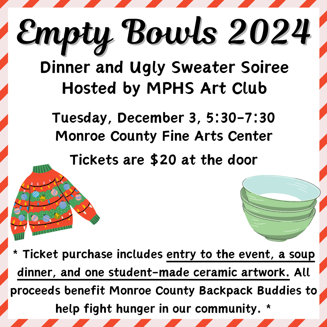 empty bowls fundraiser dec. 3 at 6 p.m.