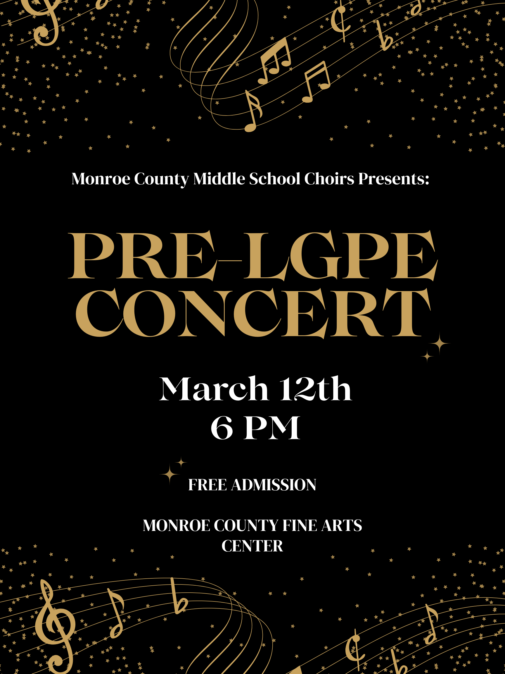 MCMS concert March 12
