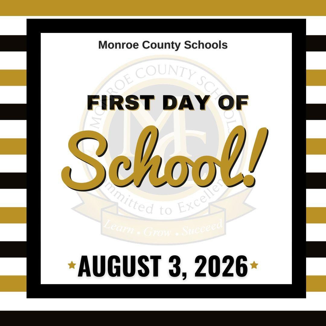 First Day of School August 3, 2026