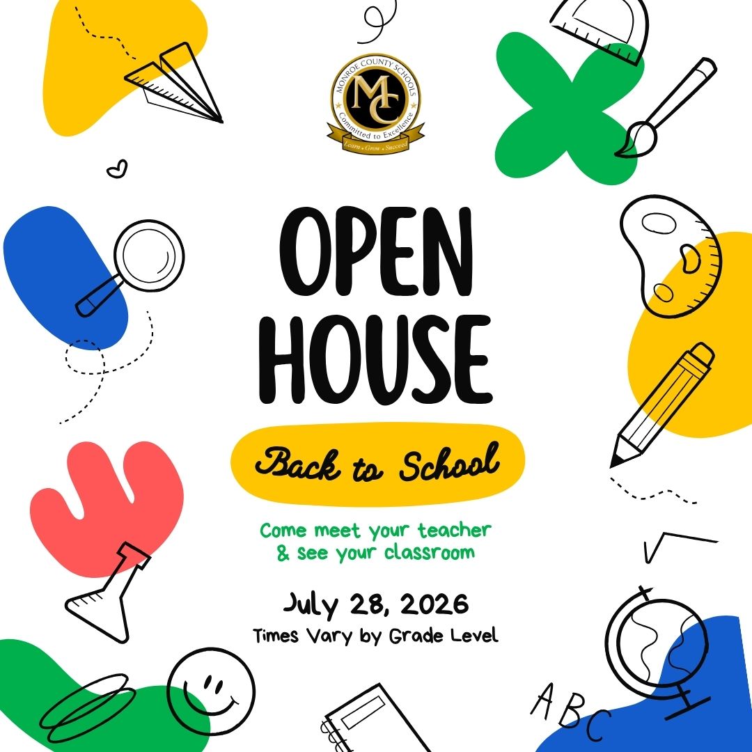 Open house on Tuesday, July 28, 2026. Times vary by campus.
