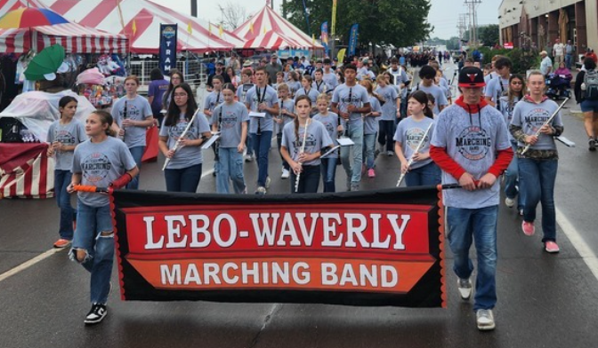 Lebo-Waverly marching band