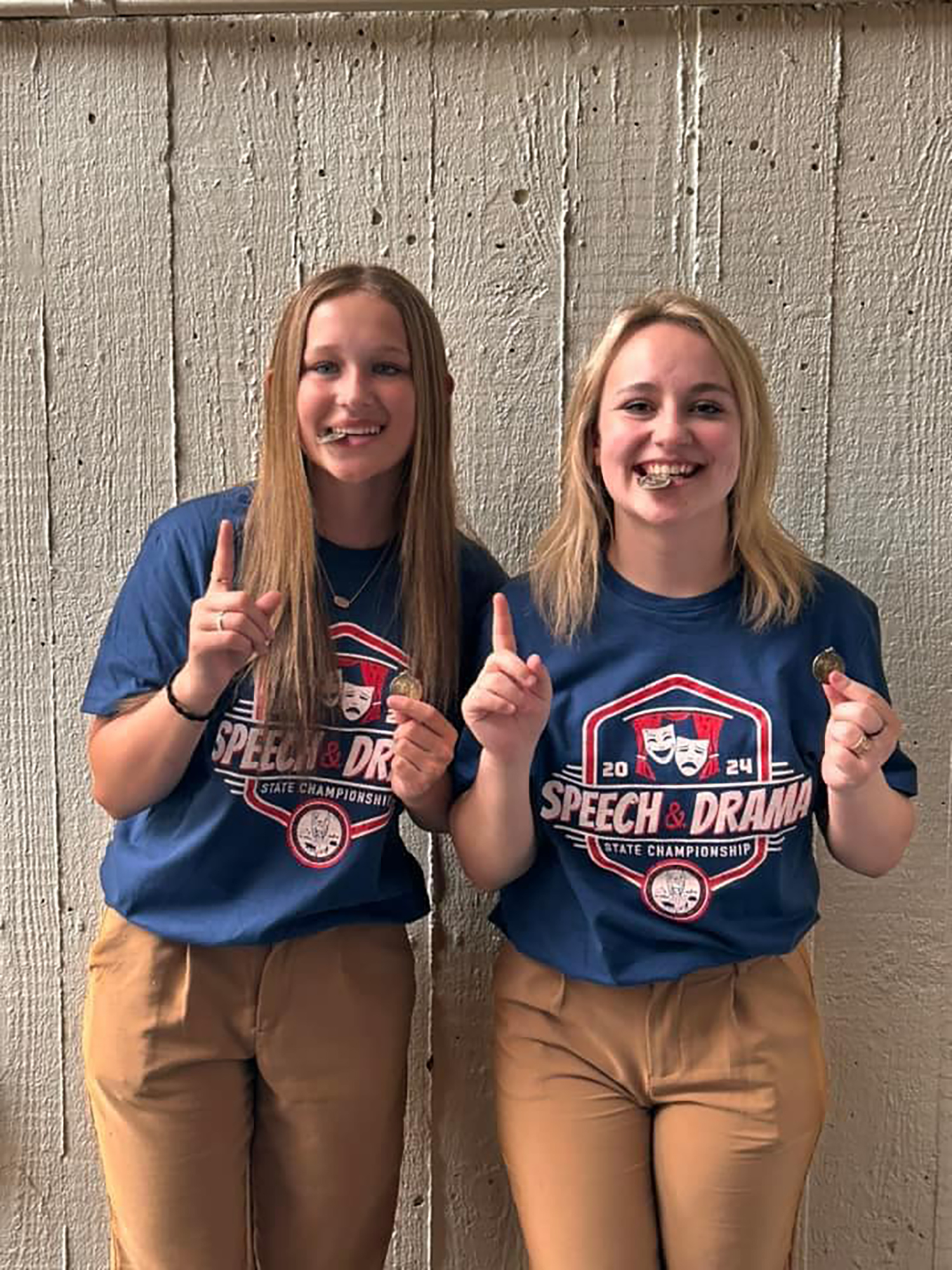 Two students who placed at state forensics in 2024