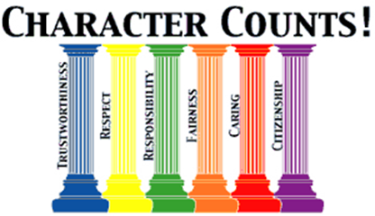 character counts traits: trustworthiness, respect, responsibility, fairness, caring, citizenship