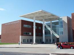 The front of East High building