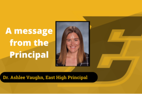 A message from the Principal, Dr. Ashlee Vaughn