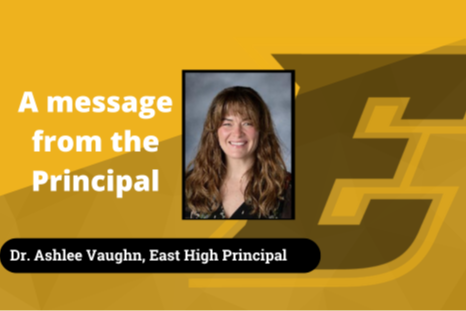 A message from the Principal, Dr. Ashlee Vaughn