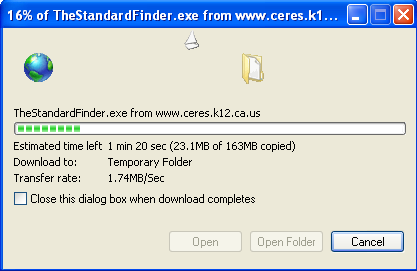 Downloading and installing The Standard Finder pt 2