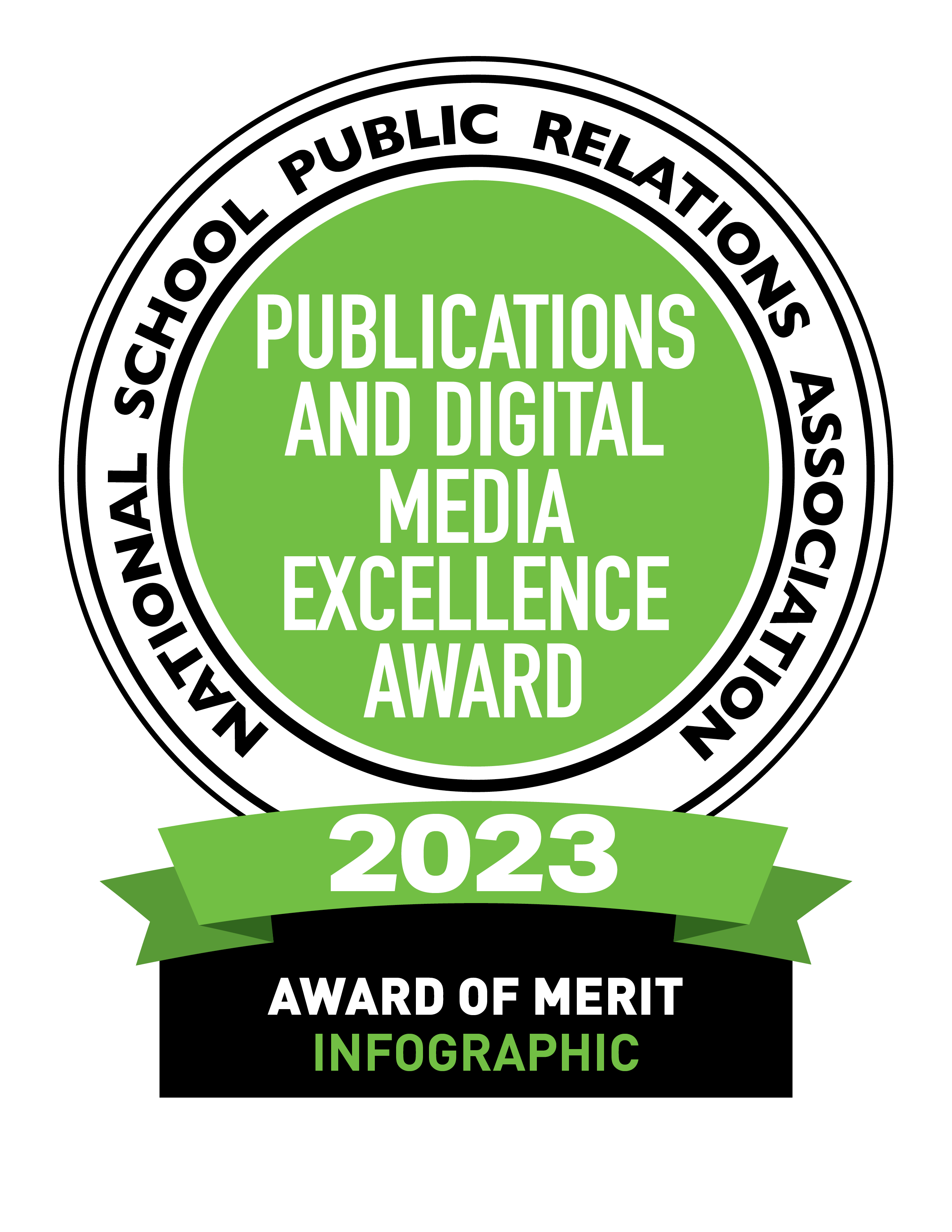 Digital Badge NSPRA Award of Merit Infographic