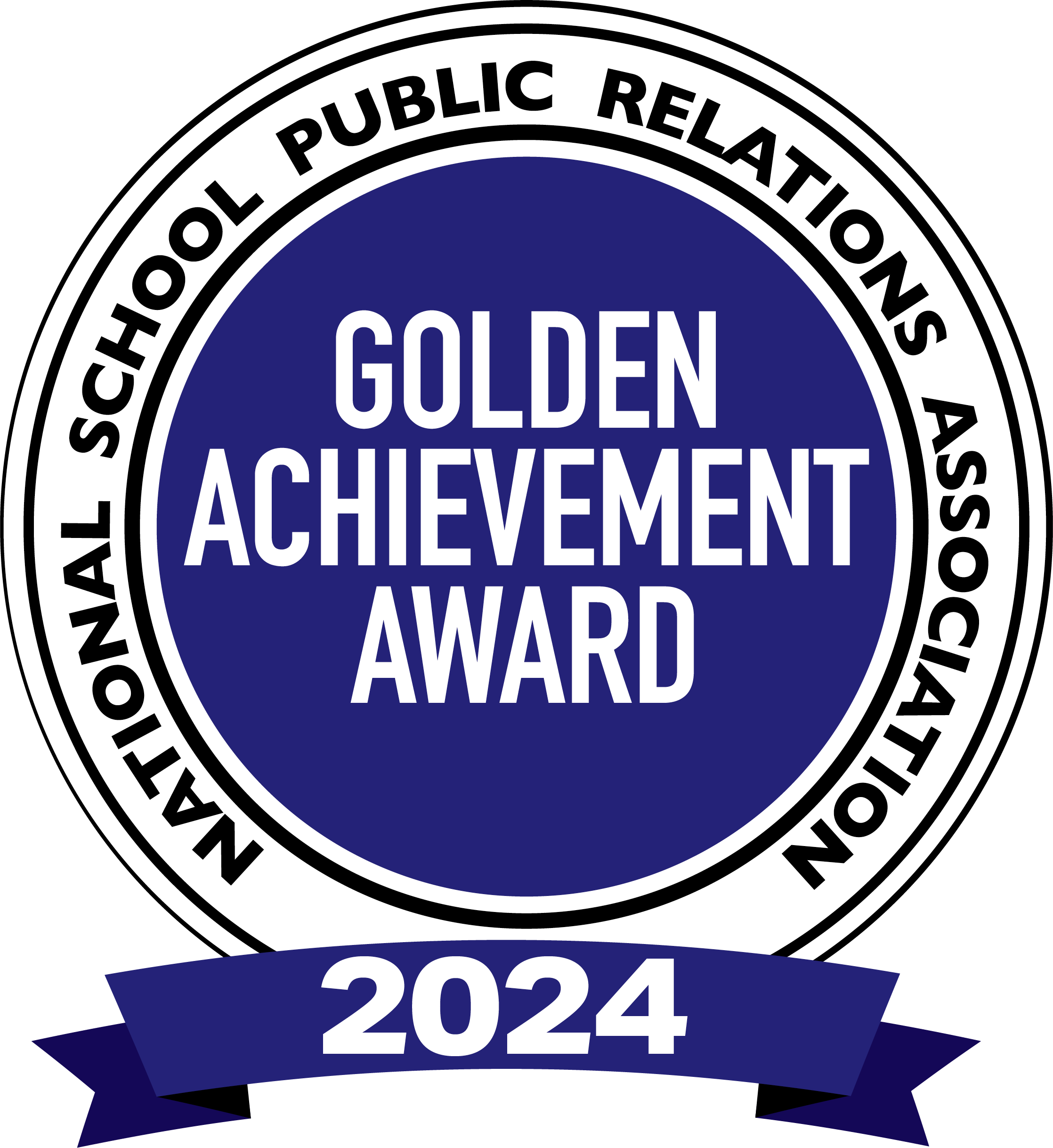 Golden Achievement Award Badge 2024