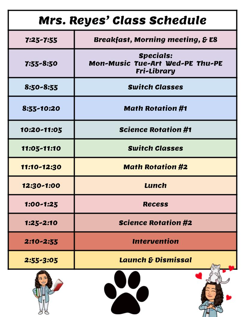 Schedule