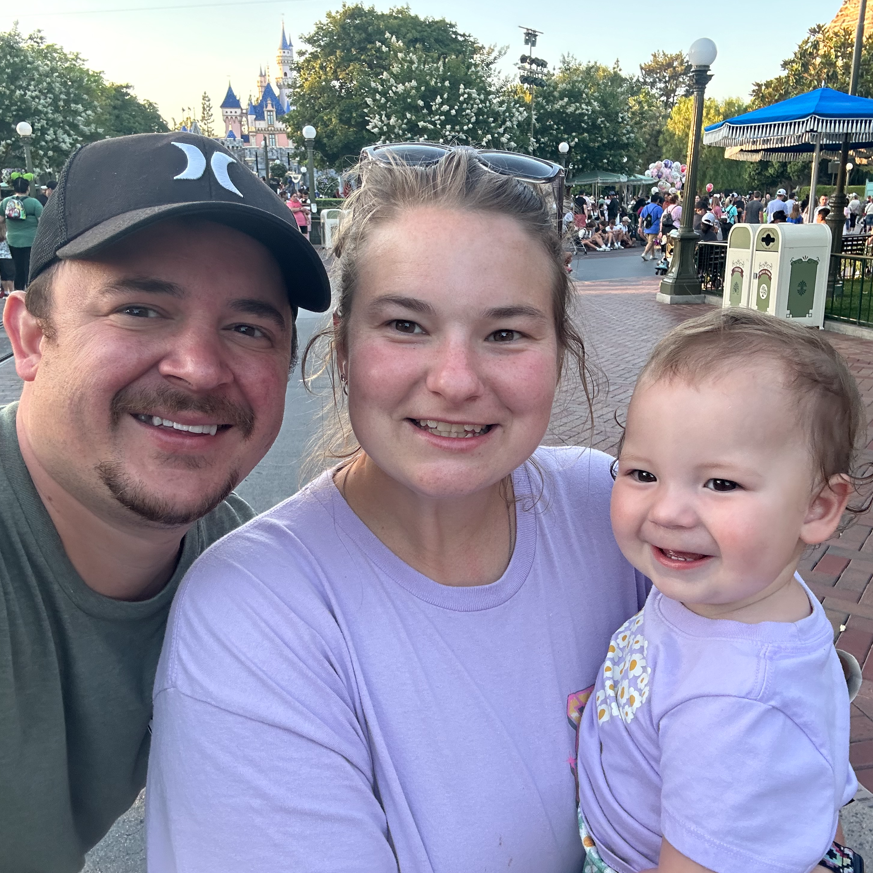 My Husband and my youngest daughter at Disneyland!