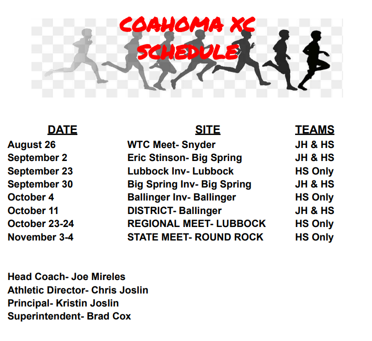 Cross Country Schedules 2023
