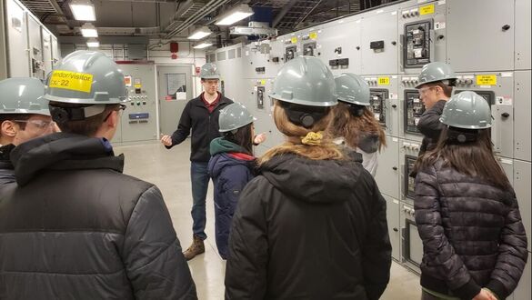 New Visions Students touring Cornell Lab