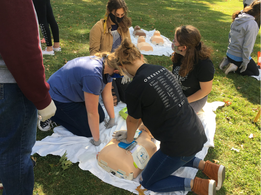 NV Health and Sciences students learning CPR