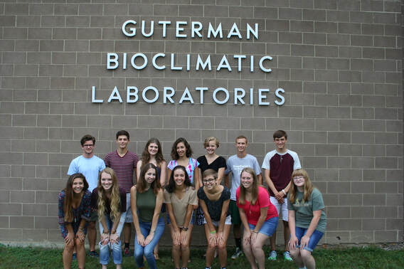 NV Life Sciences students outside guterman labratory