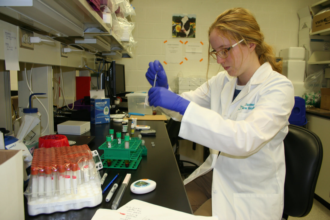 NV life science student learning how to use lab equipment