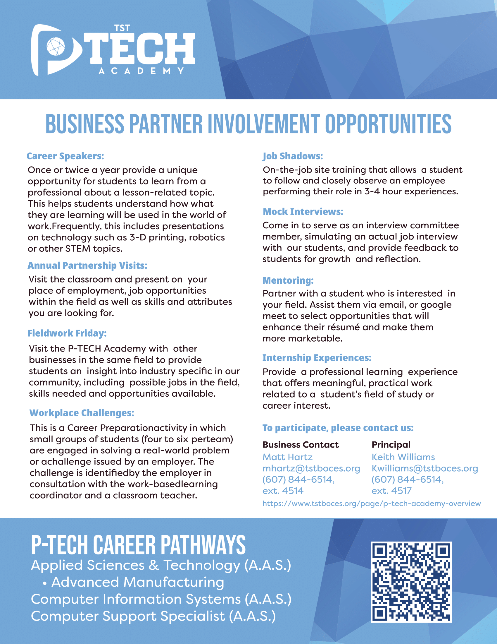 Business Partner involvement opportunities