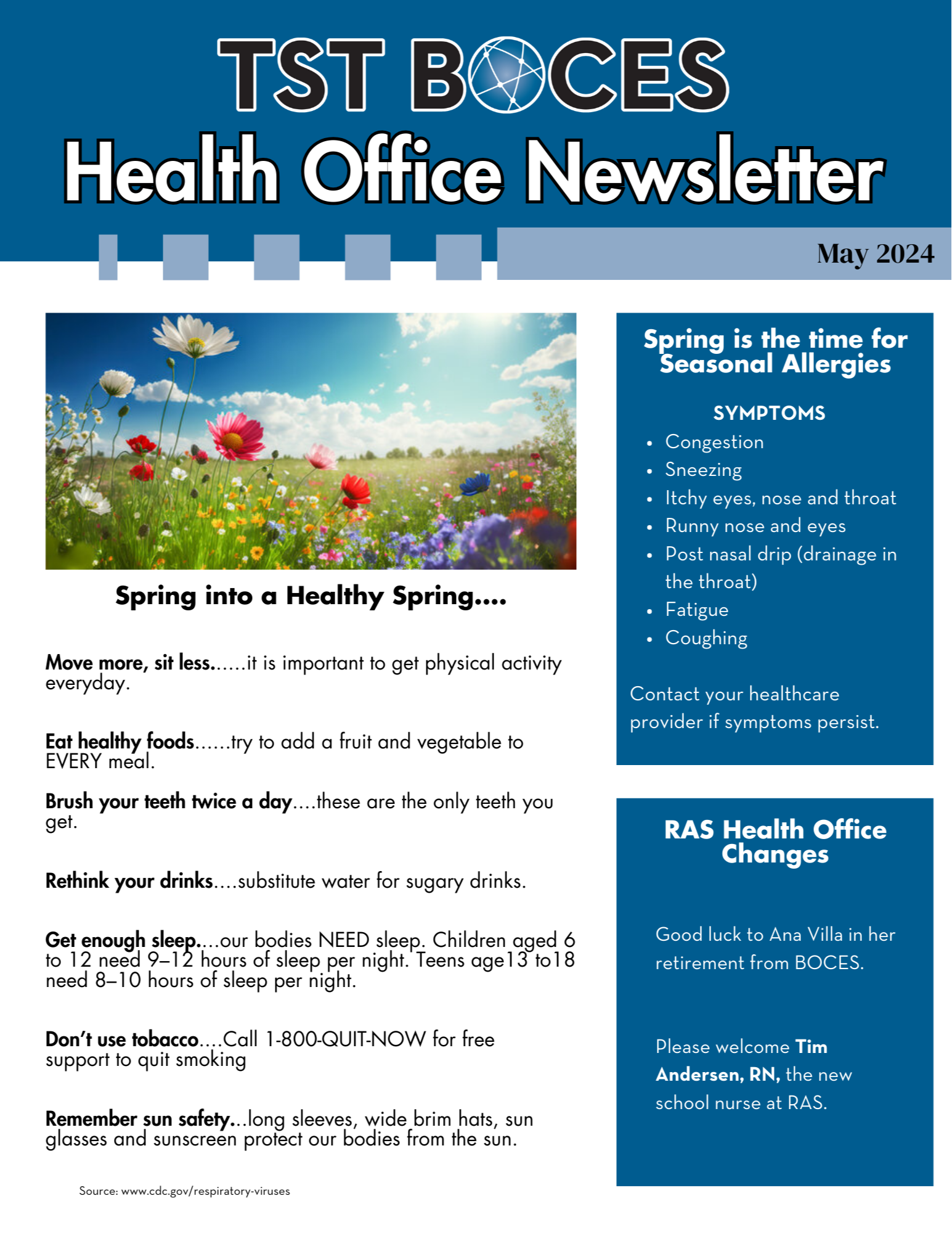 Health Office Newsletter